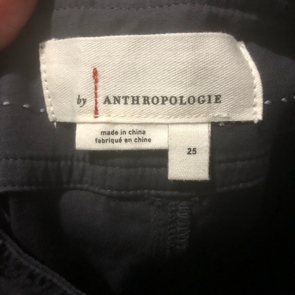 Anthropologie Fatima Dye Dipped Pants Women's 25 Wide Leg Cropped Two Button - Picture 2 of 7